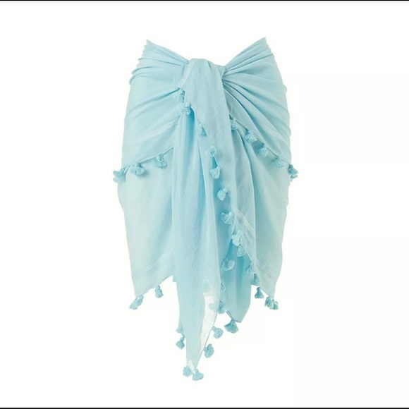 🔺SOLD🔺Melissa Odabash Silk Blend Tassel Cover Up - Picture 4 of 5